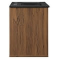 thumbnail image 6 of Modway Transmit 18" Wall-Mount Bathroom Vanity in Walnut Black, 6 of 10
