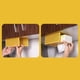 thumbnail image 2 of Caja de pañuelos cubierta adhesiva montada en la pared soporte de servilleta de plástico hueco para sala de estar cocina baño amarillo, 2 of 2