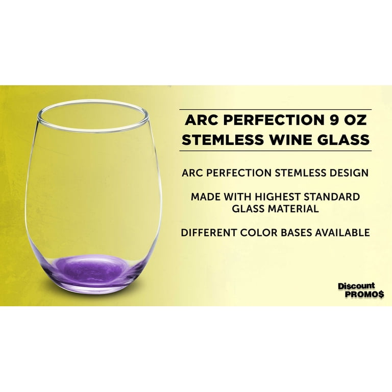 Stemless Wine Glass 9 oz. Set of 10, Bulk Pack - Great for Wedding Favors,  Bachelorette Party Decorations, Party Favors, Color Bottom - Purple -  Walmart.com