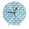 thumbnail image 5 of Wall Clock - Golf Balls 1 9.8 Inch Silent Non Ticking Modern Round Wall Clocks Battery Operated Classic Clock for Bedroom, Living Room, Office, Home, Kitchen, Bathroom, 5 of 7