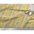thumbnail image 3 of Soimoi Rayon Tissu Rayé & Buttercup Tissu Imprimé Floral par la Cour 42 Pouces de Large, 3 of 3