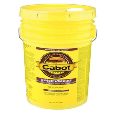 Cabot Semi-Solid Acrylic Neutral Base Acrylic Siding and Trim Stain 5 gal