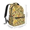 thumbnail image 2 of Fotbe Ethnic African Pattern Casual Backpack for School, Travel, and Outdoor Activities - Durable, Lightweight, and Comfortable, 2 of 5