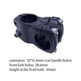 thumbnail image 4 of Mountain Bike Stem, Aluminum Alloy Sturdy Durable Strong Strength, Bike Stem Handlebar Stem Stem Riser 31.8 for Cycling BMX Riding Road Bikes Black and Gray, 4 of 10