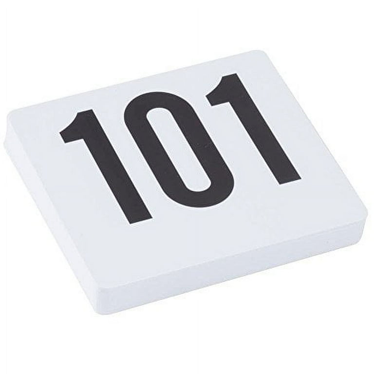 Royal Industries Number 101-150 Plastic Number Card Set, Plastic