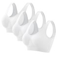 thumbnail image 2 of Busydd Bras for Women 3 Piece Sets Solid Color High Support Sports Bra Comfy Light Padded Seamless Wireless Bras Plus Size Sports Bras for Women S-5XL, 2 of 4