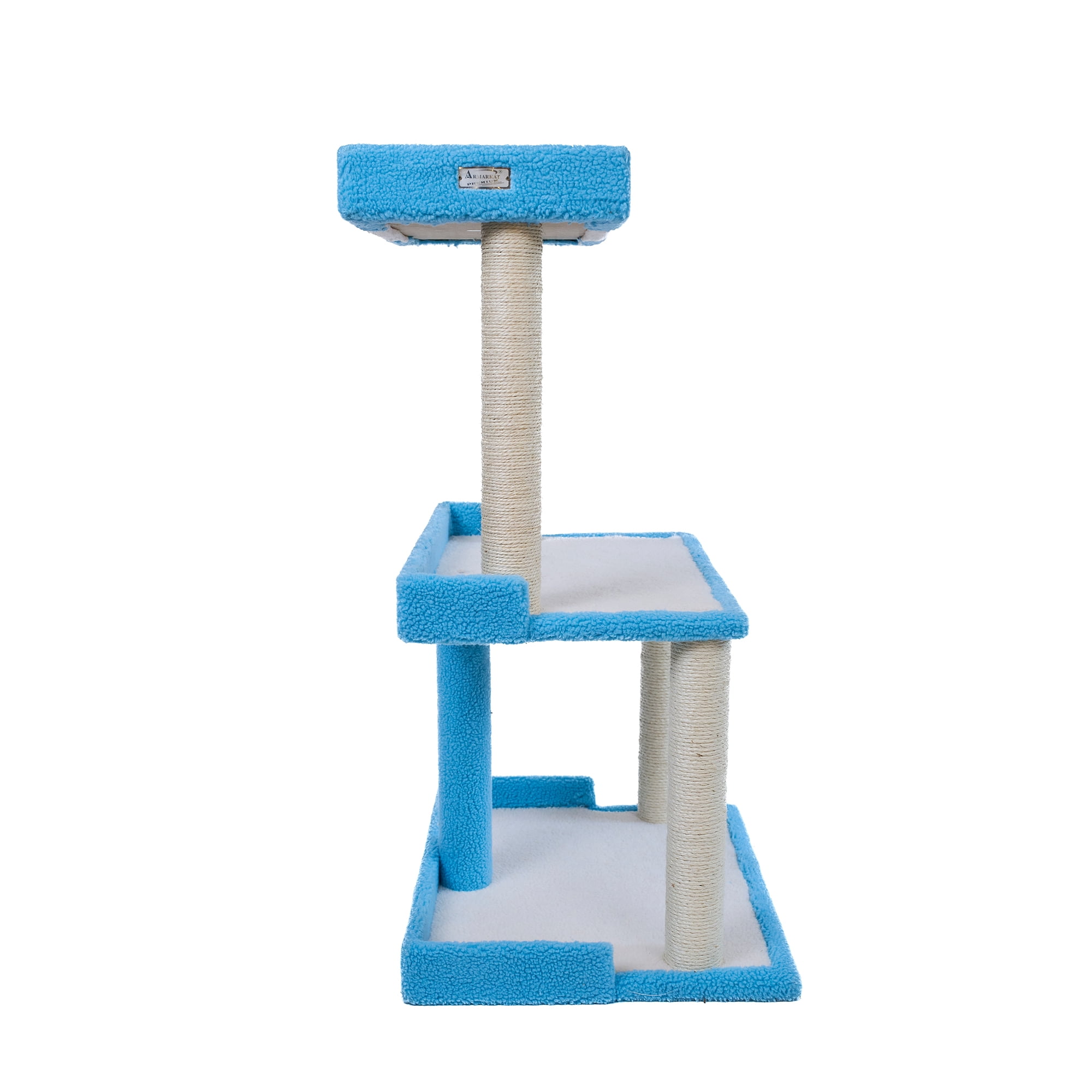 Armarkat Cat Tree for Large Cats: 41" Real Wood Tower with Scratching Posts And Perches (B4109A)