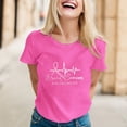 thumbnail image 2 of TSADFHJI Hauts pour Femme Manches Longues T-Shirt Imprimé Cancer pour Femmes T-Shirt de Publicité Internationale Lune T-Shirt à Manches Courtes m, 2 of 5