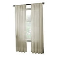 thumbnail image 5 of Curtainworks Soho Voile Indoor Curtain, Polyester Sheer Poletop Single Panel, Oyster, 59" x 144", Adult, 5 of 5