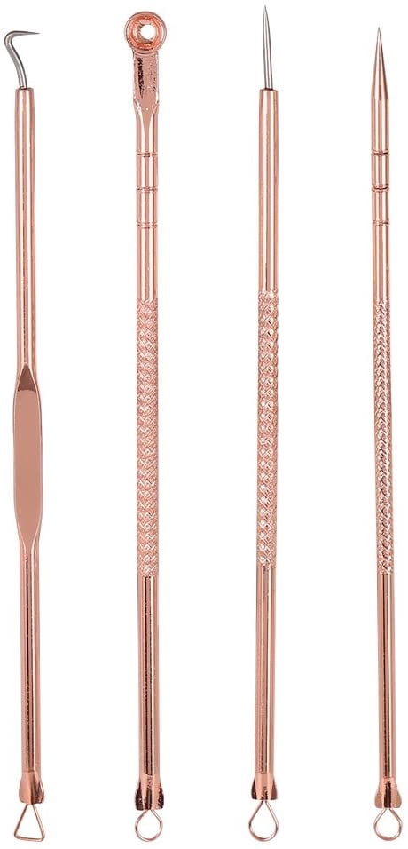 Zeepk Stainless Steel Blackhead & Whitehead Acne Extractor Tool – For Face – All Skin Types