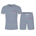 thumbnail image 4 of California Graphic Short Sets for Men Short Sleeve Crewneck T Shirt and Shorts 2 Piece Matching Set Mens Summer Outfits, 4 of 7