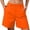 Orange—Summer Shorts for Women, variant on Bermuda Shorts for Women Summer Dressy Casual Elastic High Waisted Long Shorts Wide Leg Knee Length Capri Pants with Pockets Loose Work Shorts Bronze XXXXL