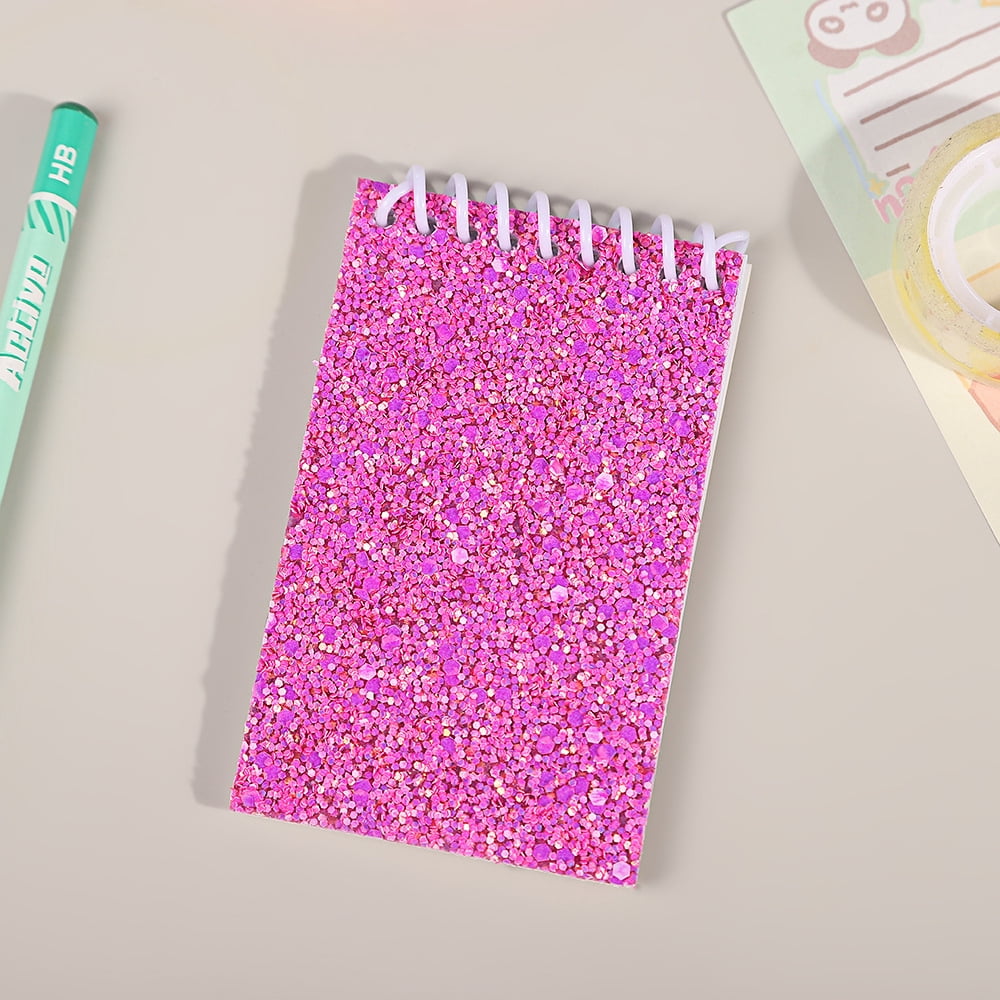 WEUVEB 6-Pack Spiral Notebooks with Vibrant Sequin Covers, Blank Pages for Journaling, Writing, and Note Taking