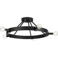 thumbnail image 2 of Progress Lighting Breckenridge 5-Light Flush Mount Matte Black Steel Ceiling Light, No Shade, 2 of 15