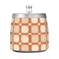 thumbnail image 7 of Yayeee Ashtray with Lid for Cigarette Smokeless Stainless Steel Home Ash Holder, Beige Geometric, 7 of 7