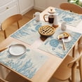 thumbnail image 5 of Blue Turtle Coastal Placemats Set of 6 Coral Summer Beach Nautical Ocean Beige Place Mats Indoor Wipeable Table Mats Washable Dining Table Placemats for Kitchen Holiday Party Home Decor 13x19 Inch, 5 of 9