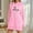 Pink Sweatshirt for Winter, variant on Women's Letter Printed Drawstring Sweatshirt Fashion Long Sleeve Hoodies Side Split Pullover Loose Warm Sweatshirt with Pockets Pink S