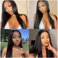 thumbnail image 2 of Hair Bundles Poirewsa Straight 10A, virgen brasileño, 50 g, x3, 2 of 9