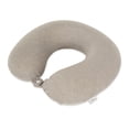 thumbnail image 2 of Almohada de Cuello para Viaje Bucky Jersey Rayado de Espuma Viscoelástica Taupe, 2 of 8