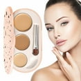 thumbnail image 2 of Tri Color Concealer To Cover Black Eye Circles Freckles Facial Brighten Skin Color And Multi Color Concealer Plate, 2 of 6