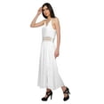 thumbnail image 4 of Moomaya Solid Sleeveless Adjustable Spaghetti Strap Long Dress For Women, 4 of 6