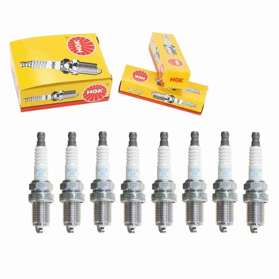 8 pc NGK 2460 Standard Spark Plugs for 160999-78020 DR17YC E3.20 Ignition Wire Secondary Fits select: 2004-2006 TOYOTA SCION, 1994-1997 DODGE RAM 1500
