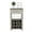 Light Gray, variant on Bar Cart for Wine | Holds Twelve Bottles in Cubbies and Has an Open Shelf | Light Gray Particle Board Design | Overcomes Small Wine Storage Areas