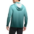 thumbnail image 4 of hotojiny Men's Hooded Sun Shirts with Mask Summer Fashion Fishing Shirts for Men Gradient Long Sleeve UPF 50 Hiking Light Jacket, 4 of 7