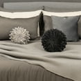 thumbnail image 3 of JWH 3D Handmade Round Decorative Wool Sunflower Throw Pillows with Insert for Decor 12inch Deep Grey, 3 of 8