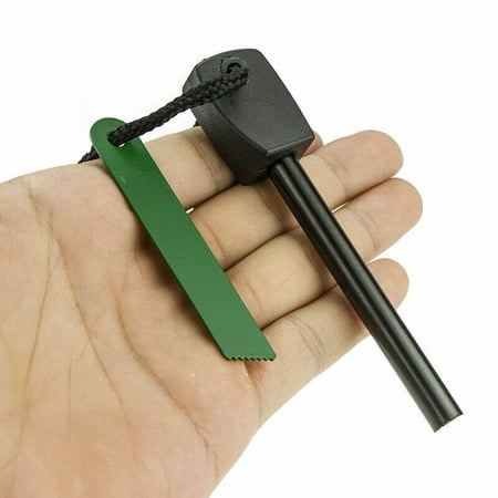 

10x Fire Starter Flint Steel Striker Survival Kit Ferro Rod Outdoor Camping Tool