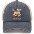 thumbnail image 1 of God's Math Hat Trucker Hat Women Dad Hats Funny Birthday Gifts, 1 of 7