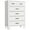 White-5 Tier, variant on Homhougo—Dresser for Bedroom with 6 Drawers, Wood Drawer Dresser Chest of Drawers for Closet, Living Room, Hallway, Nursery, Kids Bedroom, Grey