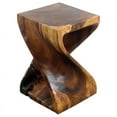 thumbnail image 7 of Home Square 18x12" Traditional Wood Twist Stool in Walnut - Set of 3, 7 of 7