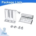 thumbnail image 3 of Uxcell 2 Supports Réglables pour Porte de Garage, Supports à Roulettes en Acier au Carbone, 3 of 6