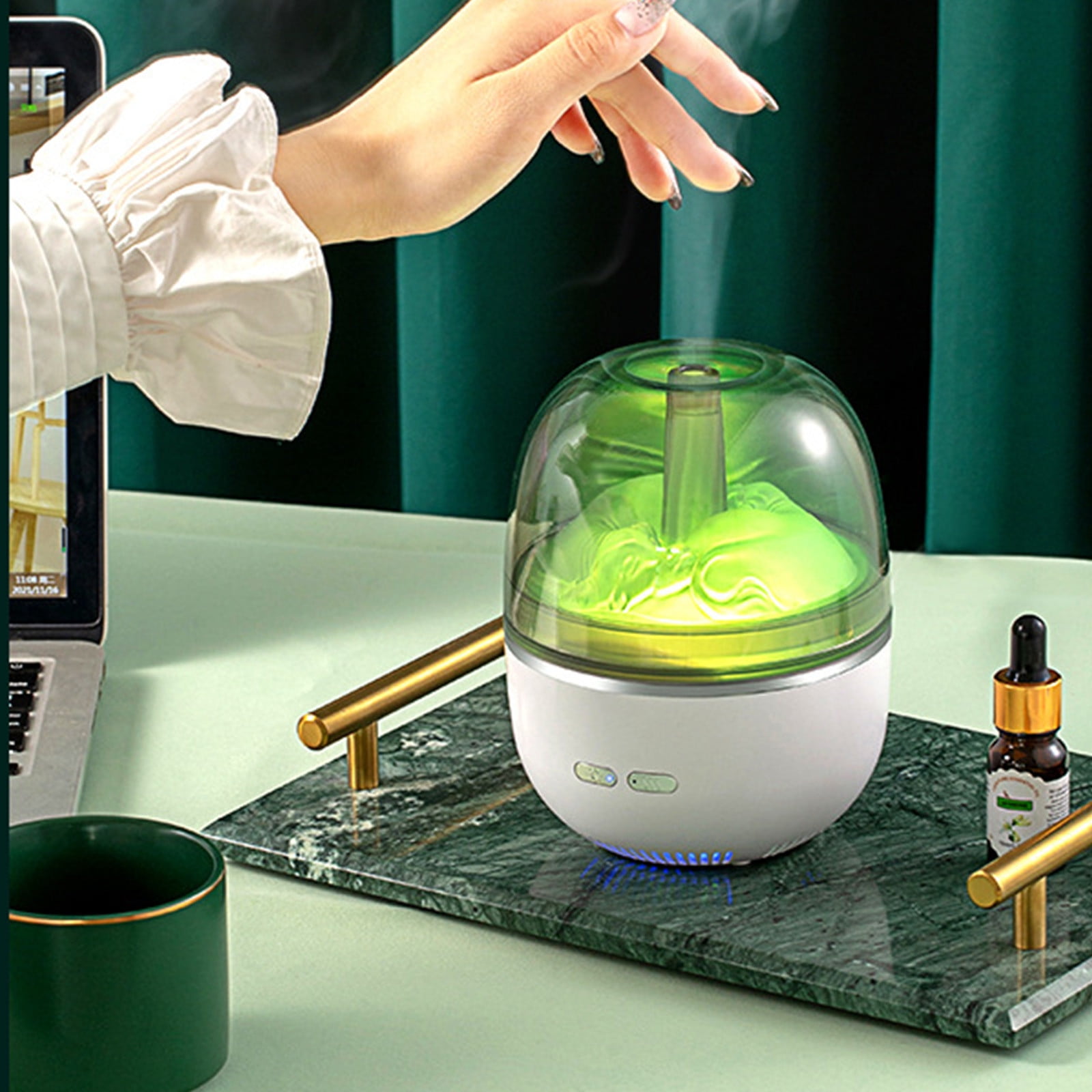 WQQZJJ Humidifiers For Bedroom Large Room Home Warm For Mist Top Desk Humidifiers Essential Oil Diffuser Quiet With Mist Humidifiers For Home Small Humidifier