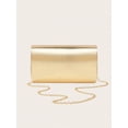 thumbnail image 6 of Women's Metallic Envelope Clutch Bag, Elegant Gold Evening Purse for Wedding, Cocktail, Party and Formal Events, 6 of 7