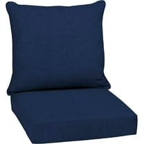 Outdoor Deep Seating Cushion Set, 24" x 24", Fade Resistant Patio Cushions, Sapphire Blue