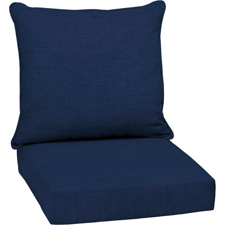 Outdoor Deep Seating Cushion Set, 24" x 24", Fade Resistant Patio Cushions, Sapphire Blue