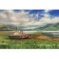 thumbnail image 2 of Strube, Ling 24x17 White Modern Wood Framed Museum Art Print Titled - Scotland Landscape II, 2 of 4