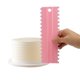 thumbnail image 3 of Raspador de crema PP para glaseado, espátulas, accesorios de panadería, peine de decoración de pasteles, 4 Uds./Set, 3 of 4