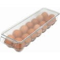 thumbnail image 4 of Clear  Egg Storage Container with Lid, 14-Egg Capacity,  Refrigerator Organizer, Stackable Tray with Handle, Dishwasher Safe, 4 of 7