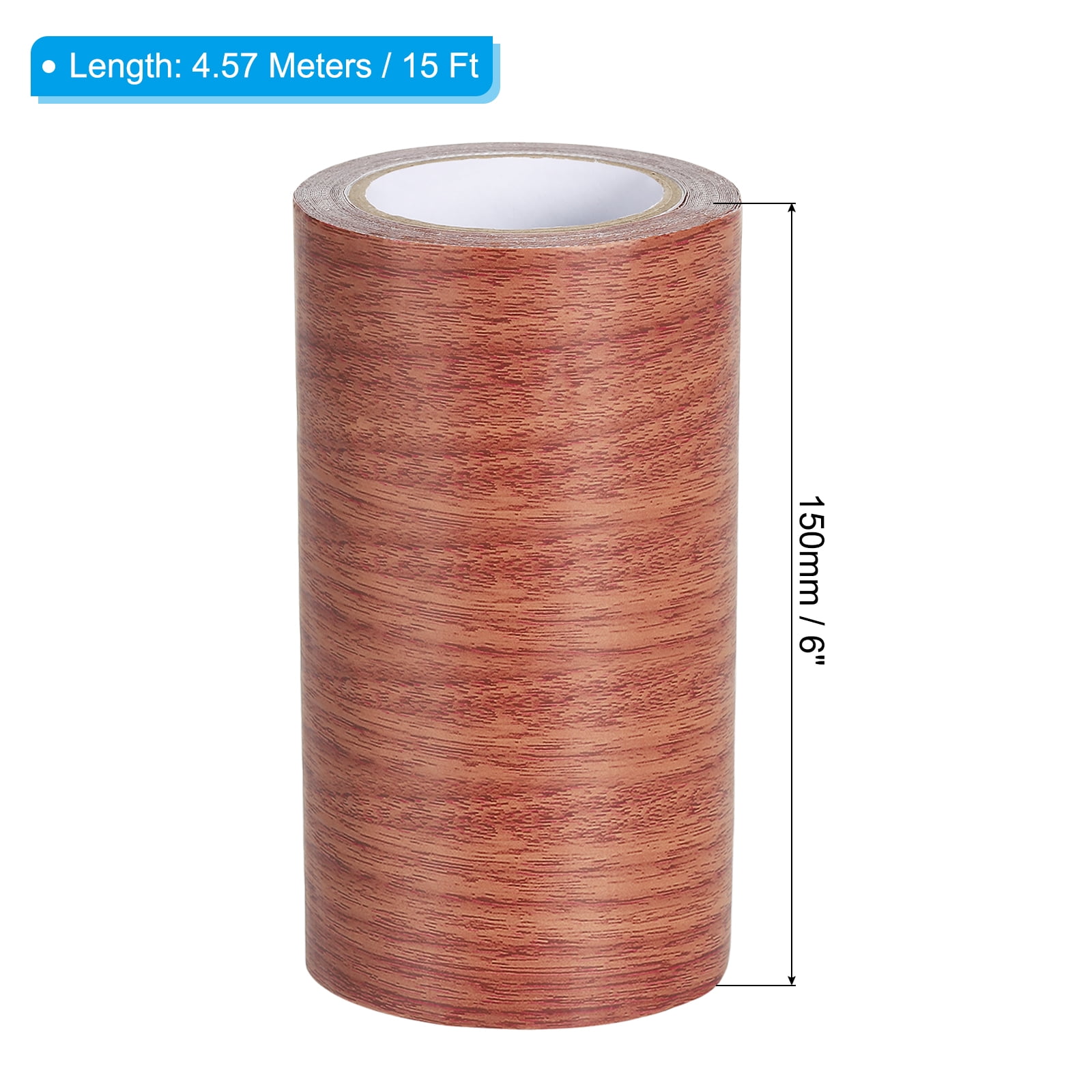 Unique Bargains Wood Grain Self Adhesive Repair Tape Realistic Patch Red Oak