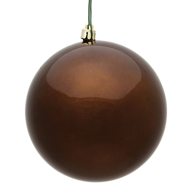 Adorno Bola de Dulce Mocha Vickerman de 8 cm Plástico irrompible