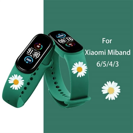 Printed Silicone Strap for Xiaomi Mi Band 6 Bracelet Sport Silicone Wristband Xiaomi Miband 3 4 5 Wriststrap Correa Mi Band 5 6 4 Strap