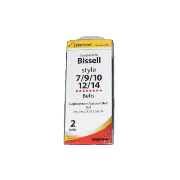 Bissell Style 7 9 10 12 14 Vacuum Cleaner Belt Everclean Made in USA 32074 [4 Belts]