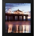 thumbnail image 2 of Anonymous 12x13 Black Modern Framed Museum Art Print Titled - Manhattan Beach Pier,California II, Color, 2 of 5