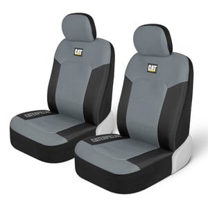 CAT MeshFlex Front Seat Covers, Gray & Black