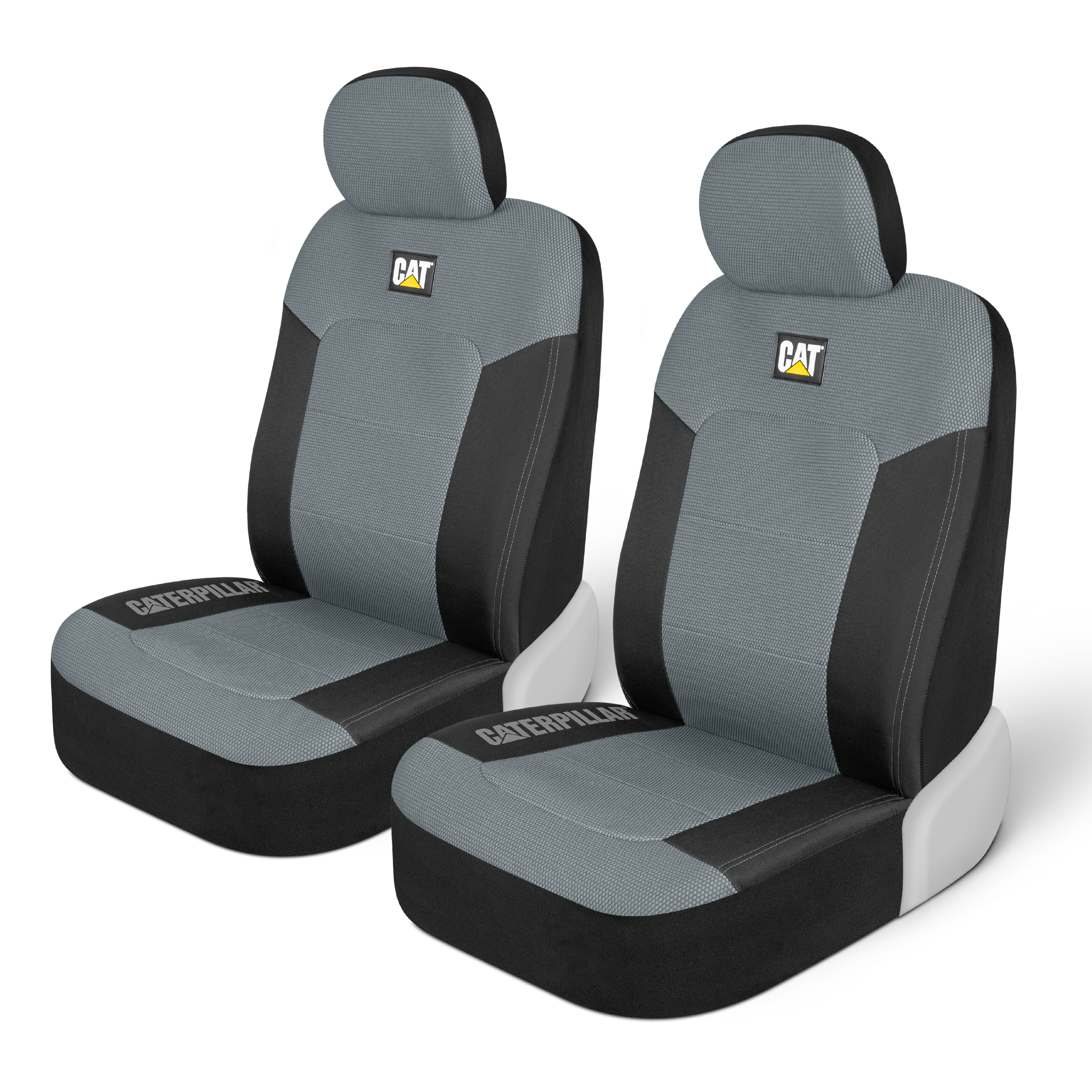 CAT MeshFlex Front Seat Covers, Gray & Black photo 1