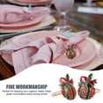 thumbnail image 3 of 6pcs de Navidad Tembrado Chic Napkin Hebillas Navidad Adorable Patrón Mesa Suministros, 3 of 6