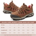thumbnail image 5 of CAMEL CROWN Women's Hiking Shoes Outdoor Leather Breathable Lightweight Sneaker for Women Low Cut for Walking Trekking, 5 of 5